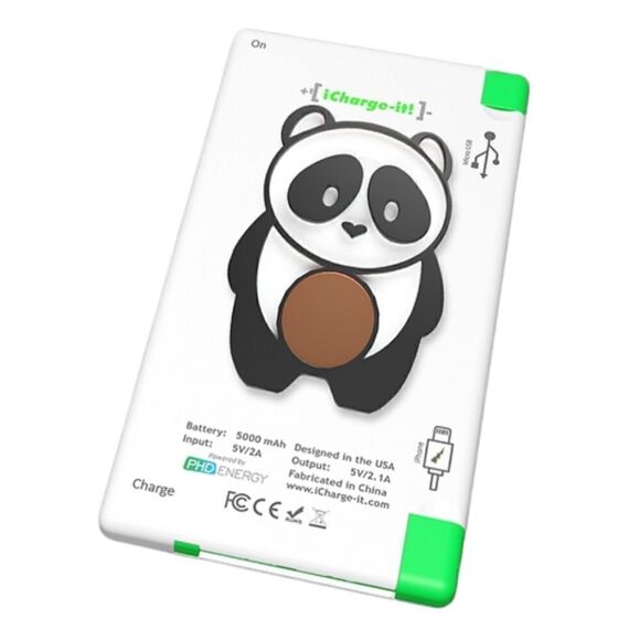 icharge-it Other - Power Bank With Panda Charm iPhone Android Cell Phone Tablet